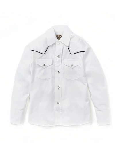 Ely Boys Long Sleeve Solid Snap with Piping Western Shirt Style 15102980-01 Boys Shirts from Ely