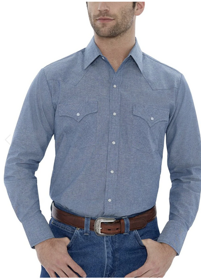 Ely Mens Long Sleeve Snap Work Shirt Style 15202975-84 Mens Shirts from Ely