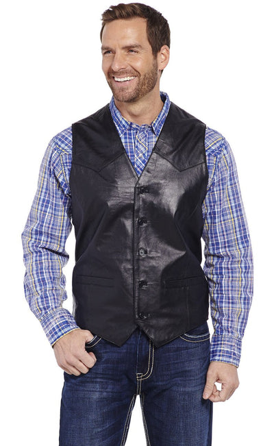 SIDRAN MENS BUTTON FRONT LAMB VEST STYLE ML3059-41 Mens Outerwear from Sidran/Suits