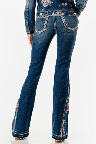 Butterfly Embroidery Plus Size Flare 32" |PL-61881  from Grace in LA