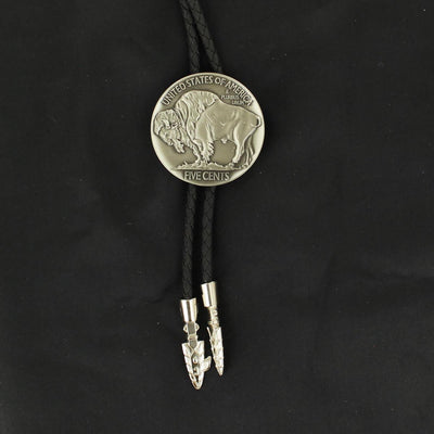 MF Western Buffalo Cent Bolo Style 22146 MENS ACCESSORIES from MF Western