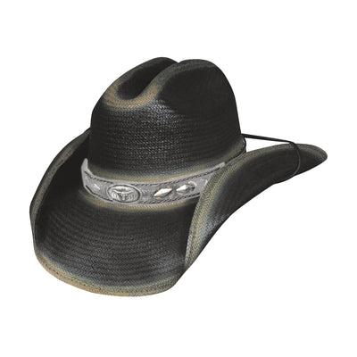 BULLHIDE LITTLE BIG HORN 50X BLACK STRAW COWBOY HAT STYLE 2412BL Boys Hats from Monte Carlo/Bullhide Hats