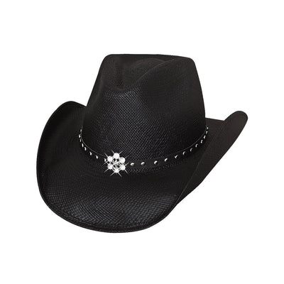 Bullhide Kids All American Girl Straw Hat Black Style 2717BL Girls Hats from Monte Carlo/Bullhide Hats