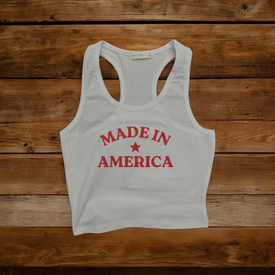 Made In America Crop Tank  from Wilde roots