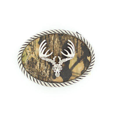 MF Western Camo Deer Head Buckle Style 37076- Premium  from MF Western Shop now at HAYLOFT WESTERN WEARfor Cowboy Boots, Cowboy Hats and Western Apparel