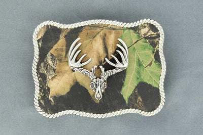MF Western Camo Deer Head Buckle Style 37958- Premium  from MF Western Shop now at HAYLOFT WESTERN WEARfor Cowboy Boots, Cowboy Hats and Western Apparel