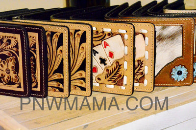 Handcrafted Cowhide & Tooled Leather Wallets  from FRINGE & LUXE