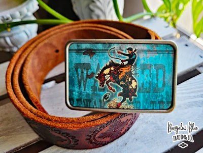 Wild West Cowboy Belt Buckle  from Bungalow Blue Trading Co