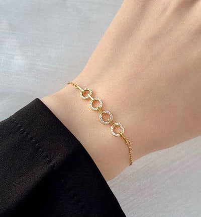 Rope Chain Link Bracelet Ladies Jewelry from WoodWristCo