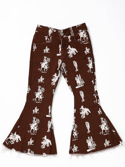 Cactus Rodeo Girls Western Flare Jeans  from sassy kids palace