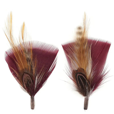 Pheasant-Turkey-Hackle Feather Hat Trims - Natural Hackle  from Zucker Feather Products