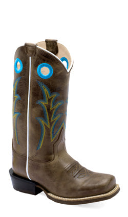 Jama Childrens Cowboy Square Toe Boots Style 8205 Boys Boots from Old West/Jama Boots