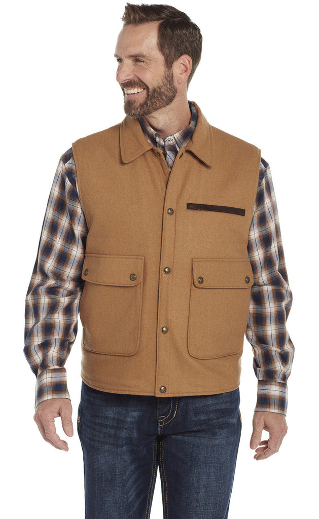 SIDRAN MENS WOOL MELTON VEST STYLE CR38566-F23-26