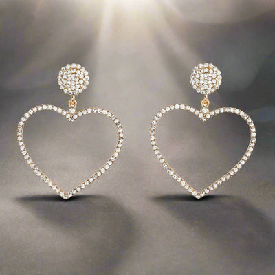 Love Shaped Diamond Earrings Ladies Jewelry from WoodWristCo