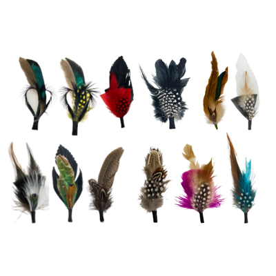 Feather Hat Accent Assorted pack (prepack of 20)  from American Hat Makers