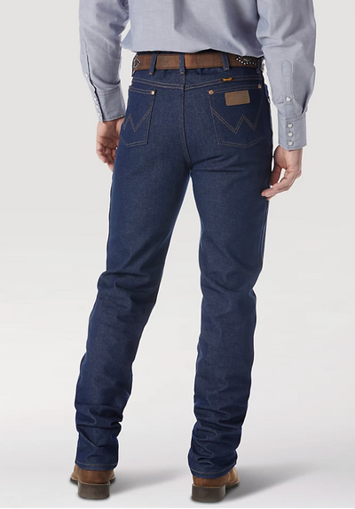 Wrangler Tall Cowboy Cut Slim Fit Jeans Rigid Indigo Style 0936DEN Mens Jeans from Wrangler