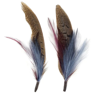 Pheasant-Hackle Feather Hat Trims  from Zucker Feather Products
