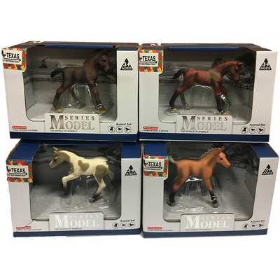 Horses Painted Resin Figurines in Open Window Box, 4 Styles  from Texas Toy Distribution