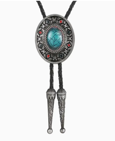 Western Cowboy Turquoise Bolo Tie  from SimpleNGreat