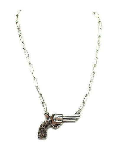 Western Pistol Necklace  from Snowing West
