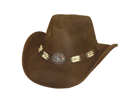 Bullhide Ladies Leather Hat Apalachee Style 4072BZ Ladies Hats from Monte Carlo/Bullhide Hats