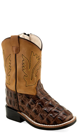 Jama Infant Gator Print Boot Style BSI1830- Premium Boys Boots from Old West/Jama Boots Shop now at HAYLOFT WESTERN WEARfor Cowboy Boots, Cowboy Hats and Western Apparel