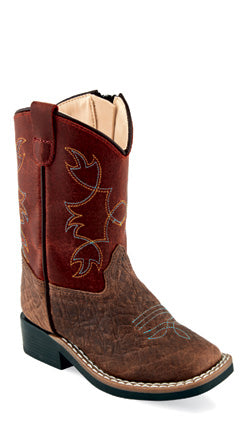 Jama Old West Toddler Rust Red Cowboy Boots Style BSI1912 Boys Boots from Old West/Jama Boots
