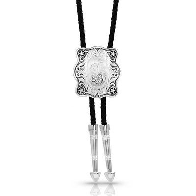 Montana Silversmith Scalloped Square Bolo Tie Style Bt5278NF- Premium MENS ACCESSORIES from Montana Silversmith Shop now at HAYLOFT WESTERN WEARfor Cowboy Boots, Cowboy Hats and Western Apparel