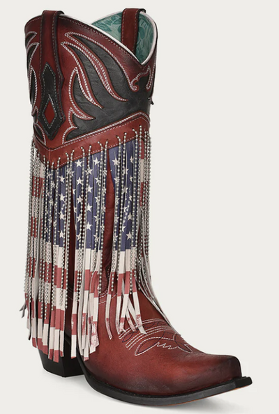 CORRAL STARS AND STRIPES SNIP TOE BOOTS STYLE C4015- Premium Ladies Boots from Corral Boots Shop now at HAYLOFT WESTERN WEARfor Cowboy Boots, Cowboy Hats and Western Apparel