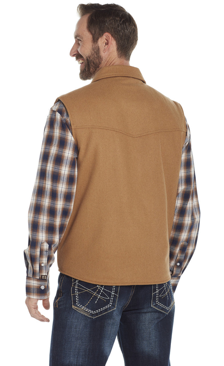 SIDRAN MENS WOOL MELTON VEST STYLE CR38566-F23-26
