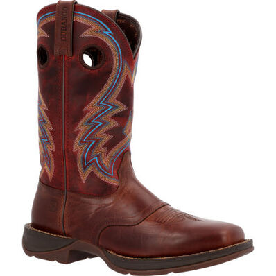 DURANGO MENS REBEL BURNISHED PECAN FIRE BRICK WESTERN BOOT STYLE DDB0391 Mens Boots from Durango
