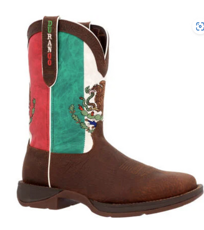 DURANGO MENS REBEL STEEL TOE MEXICO FLAG WESTERN BOOT STYLE DDB0431 Mens Boots from Durango