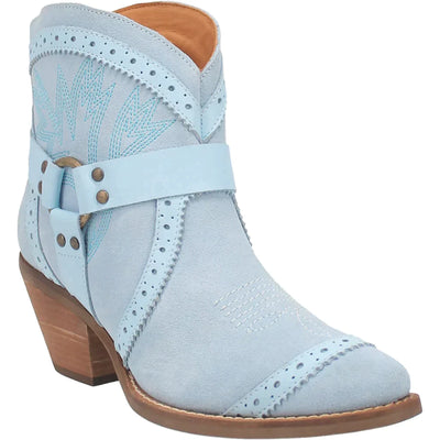 DINGO GUMMY BEAR LEATHER BLUE SUEDE BOOTIE STYLE DI747BL11 Ladies Boots from Dingo