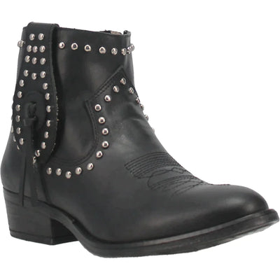 DINGO DESTRY LEATHER STUDDED BOOTIE STYLE DI864BK Ladies Boots from Dingo