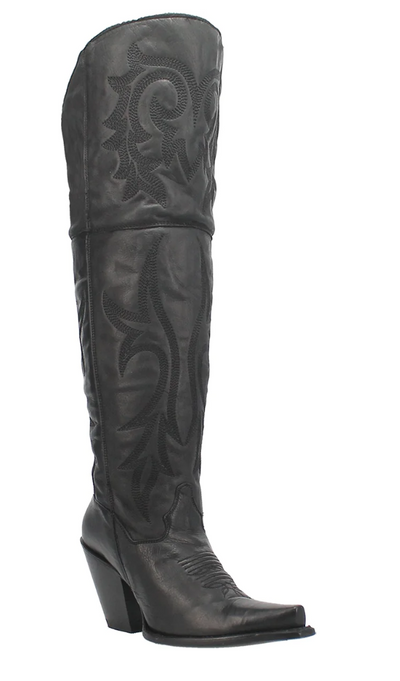 DAN POST LADIES BLACK JILTED BOOTS STYLE DP3789 Ladies Boots from Dan Post