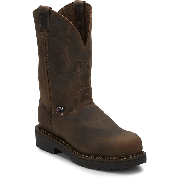 Justin Mens Safety Toe Gaucho Balusters Boots Style 4445