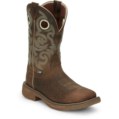 JUSTIN RUSH STAMPEDE WESTERN WORK BOOT STYLE SE7403- Premium Mens Workboots from JUSTIN BOOT COMPANY Shop now at HAYLOFT WESTERN WEARfor Cowboy Boots, Cowboy Hats and Western Apparel