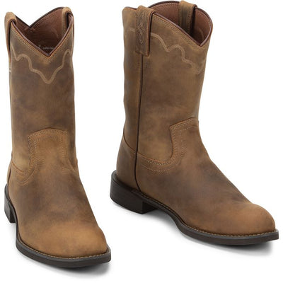 Justin Mens Jeb Tan Apache Western Boots Style 3902 Mens Boots from JUSTIN BOOT COMPANY