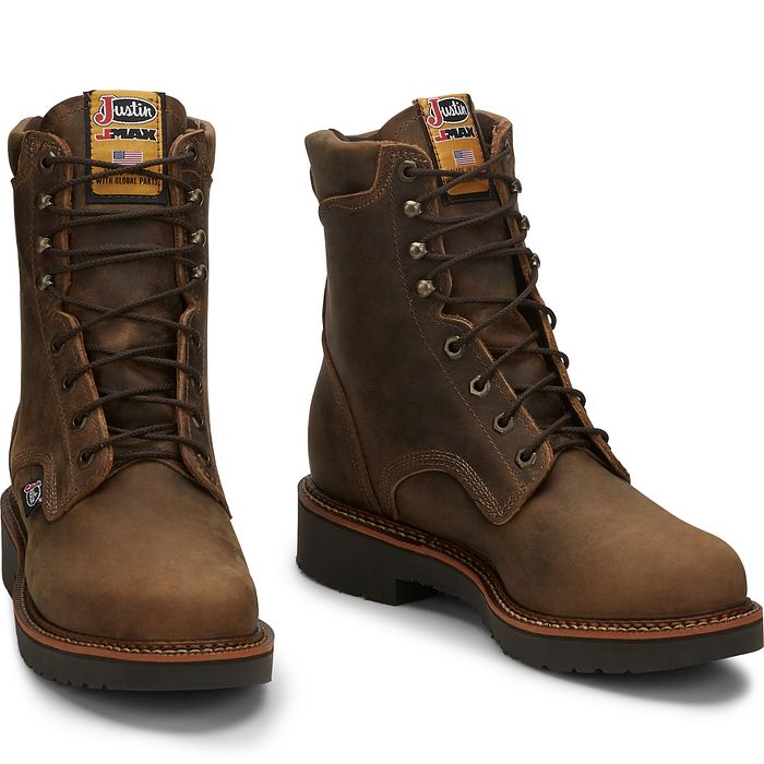 Justin Men s JMAX Lace Up Work Boots