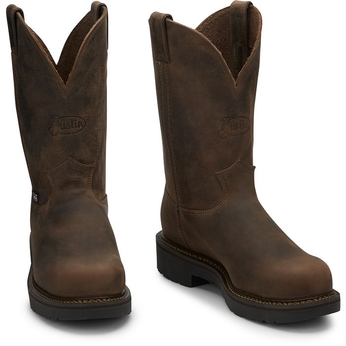 Justin Mens Safety Toe Gaucho Balusters Boots Style 4445 display picture 3