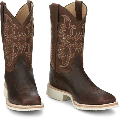 Justin Mens Wayne Square Toe Western Boots Style AQ7071 Mens Boots from JUSTIN BOOT COMPANY