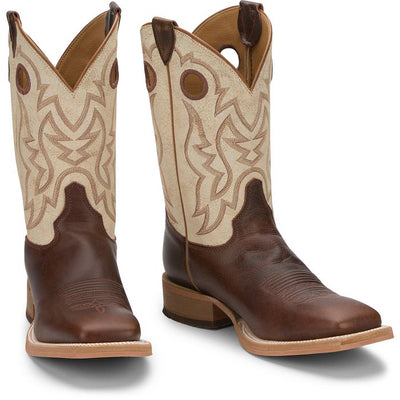 Justin Mens Caddo Bent Rail Square Toe Western Boots Style BR776 Mens Boots from JUSTIN BOOT COMPANY