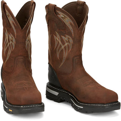 JUSTIN MENS FRONTLINE HIGHVIZ COMPOSITE TOE WORKBOOTS STYLE CR2152- Premium Mens Workboots from JUSTIN BOOT COMPANY Shop now at HAYLOFT WESTERN WEARfor Cowboy Boots, Cowboy Hats and Western Apparel