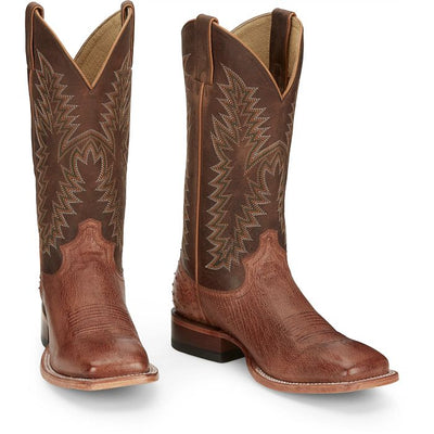 JUSTIN MENS BROAD SQUARE TOE WESTERN OSTRICH BOOTS STYLE JE810- Premium Mens Workboots from JUSTIN BOOT COMPANY Shop now at HAYLOFT WESTERN WEARfor Cowboy Boots, Cowboy Hats and Western Apparel