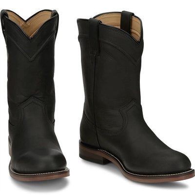 Justin Mens Braswell Black Western Boots Style RP3741 Mens Boots from JUSTIN BOOT COMPANY
