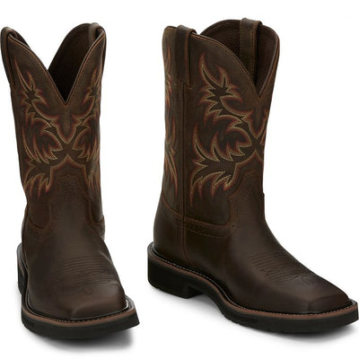 Justin Mens Driller Rugged Western Work Boots Style SE4681 Mens Workboots from JUSTIN BOOT COMPANY