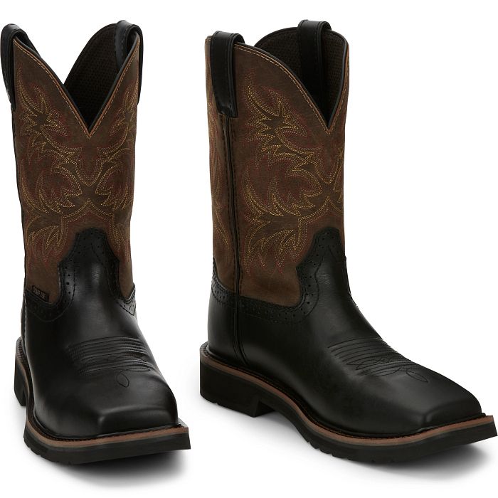 Justin Mens Driller Composite Toe Work Boots Style SE4818 display picture 1