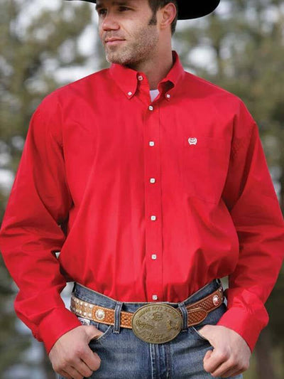 mens solid red dress shirt Express 1MX Fitted Shirt Mens XL Red Long Sleeve Button Up Dress Shirt Solid