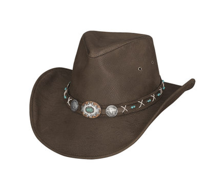 Bullhide Ladies Leather Hat Southwestern Pride Style 4074BR Ladies Hats from Monte Carlo/Bullhide Hats