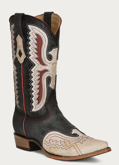 CORRAL MENS NAVY EAGLE INLAY BOOTS STYLE C3987- Premium Mens Boots from Corral Boots Shop now at HAYLOFT WESTERN WEARfor Cowboy Boots, Cowboy Hats and Western Apparel